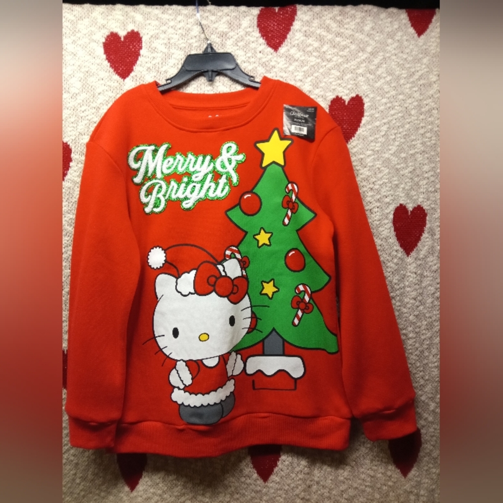 Kids Size Medium Sweatshirt NWT Hello Kitty